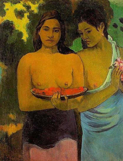 Paul Gauguin Two Tahitian Women China oil painting art